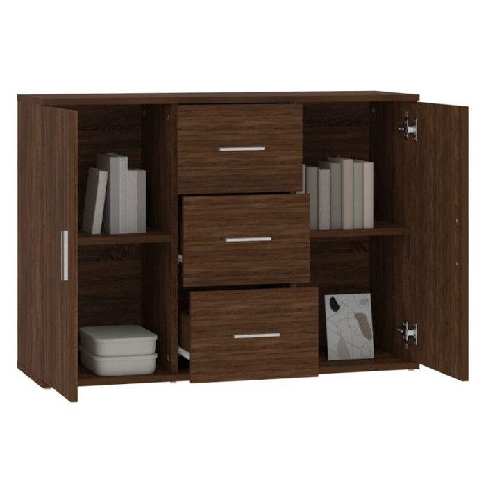 VidaXL Buffet Brown Oak 91x29.5x65 Cm Engineered Wood 823349