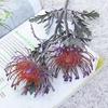 Artificial Flowers Short Branch Crab Claw 2 Fork Pincushion Christmas Garland Vase for Home Wedding Decoration Fake Planting