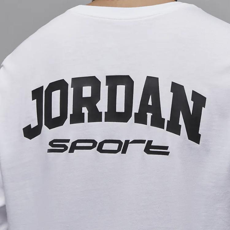 Jordan Sport Dri-FIT Comfortable Letter And Number Print Quick-Dry Long Sleeve T-Shirt Men Tops White FZ1982-100