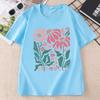 Boho Daisy Flower Tee Shirt Unisexs Botanical Tee Boho Wildflower T Shirt Plan Floral Tshirt Gardener Trendy Tee Unisex Tops