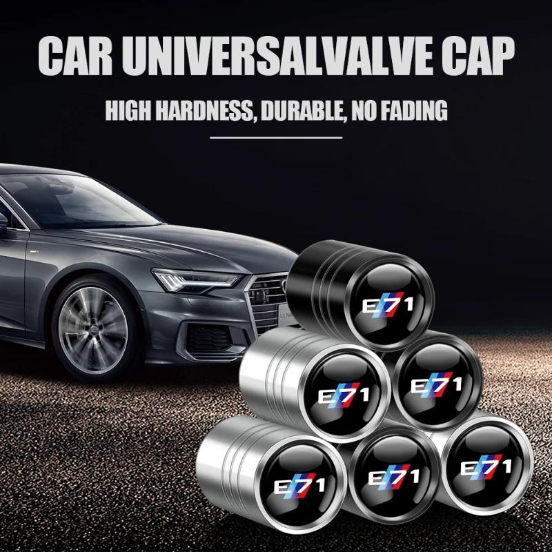 4PCS Car Wheel Tire Valve Cap Auto Tyre Air Stem Cover Accessories For BMW 1 3 5 Series M Performance E28 E30 E34 E36 E46 E90 X5
