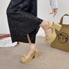 Internet Celebrity Women Thick Heel Waterproof Table Super High Heel High Heels Korean Version Thick-soled Cool Slippers Outer Sandals 2025 New Models