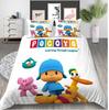 Animation POCOYOS Soft Duvet Cover Pilowcase Anime Yo Beding Set Adult People Boy Girl Bedrom Decoration Children Gift Single Double
