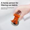 Bathroom Sink Drain Strainer Silicone Bathtub Hair Collector with Anti-Blocking Basket Sink Stopper for Home Bathroom Sink Floor Drain