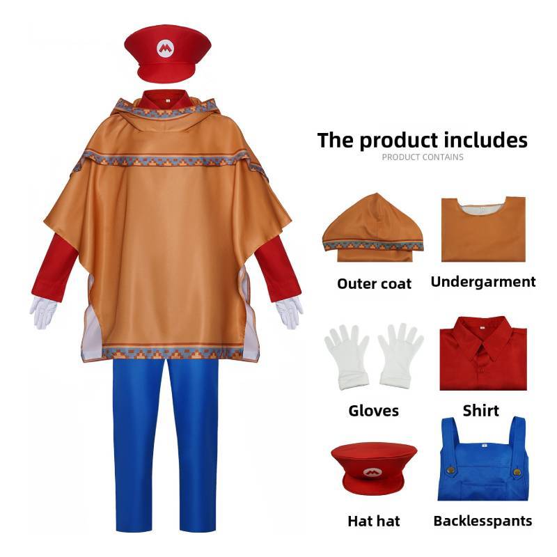 Super Mario Galaxy Cosplay Costume With Capes For Stage And Performance Enthusiasts