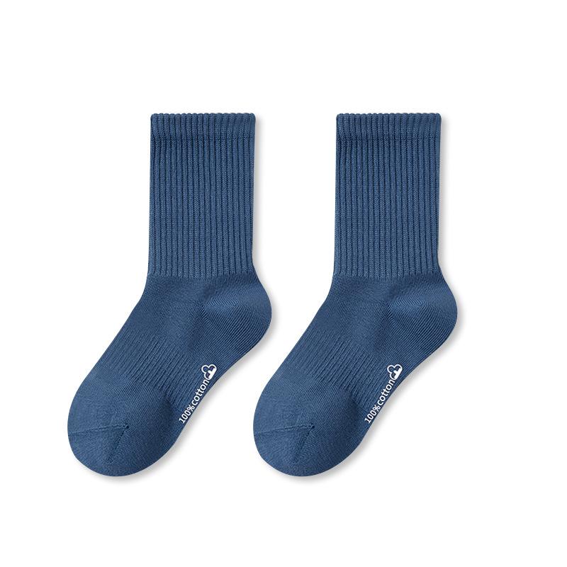 Premium A-Class Cotton Kids Crew Socks Antibacterial Seamless Sports Socks for Boys Girls Spring Autumn Winter