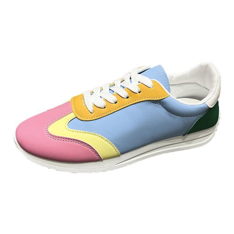 Women's Shoes, Women's Sneakers, Student Shoes, White Shoes, Low-top Round-toe Lace-up Casual Shoes