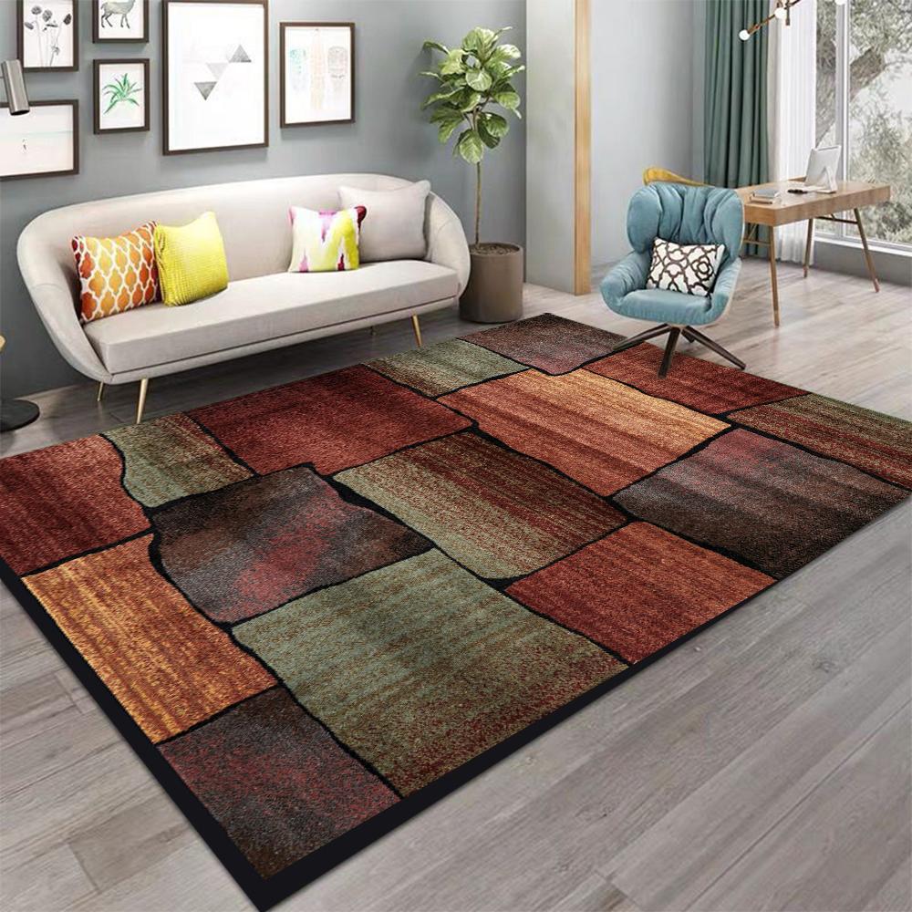 Χαλί Περιοχής Σκανδιναβικού Στυλ Αφηρημένο Γεωμετρικό Χαλί Αντιολισθητικό Πλενόμενο Χαλί για Σαλόνι Υπνοδωμάτιο και Διακόσμηση Σπιτιού Πατάκι Δαπέδου