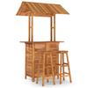 3 Piece Garden Bar Set Solid Acacia Wood