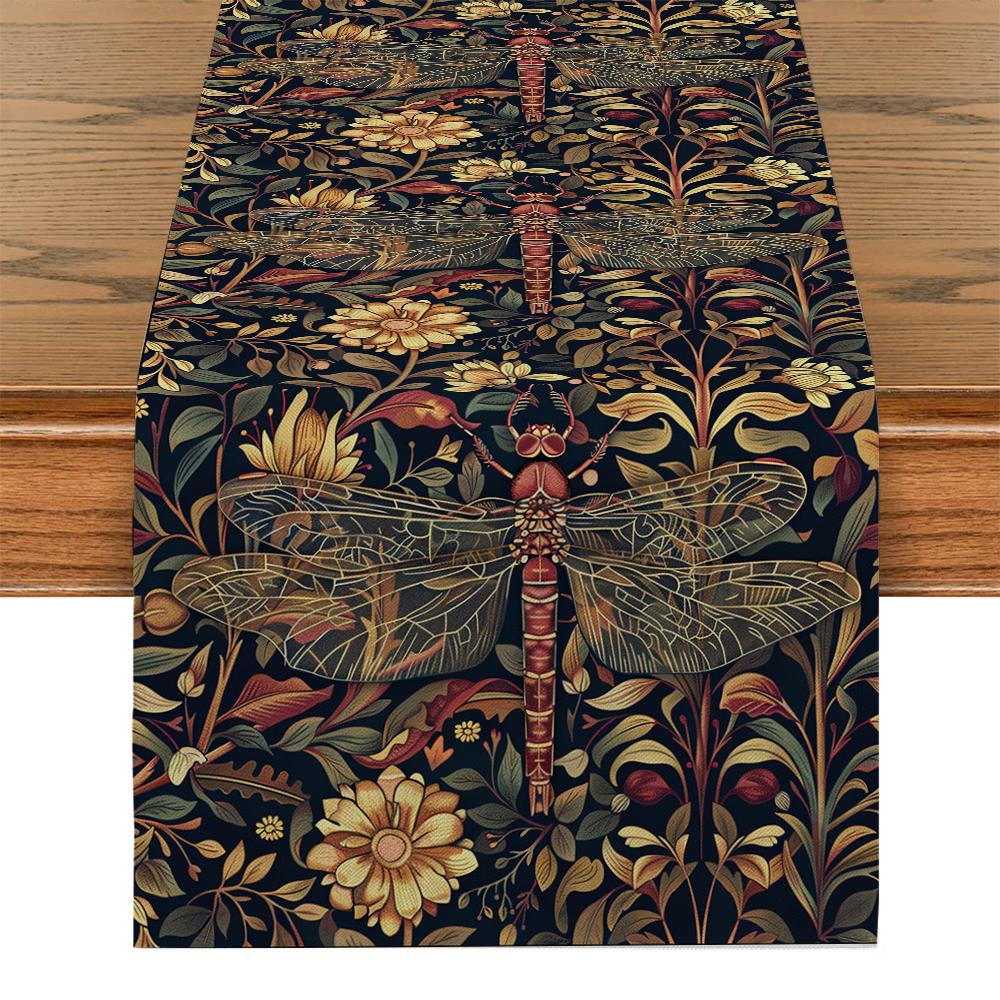 William Morris Retro Stil Tischläufer Sonnenblume Tischdecke Wohnzimmer Küche Esstischläufer Deko
