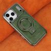 Magnetic Suction Leather Case for iPhone 17 Pro Max, 17 Air; Full Coverage, Drop-Proof Bracket.
