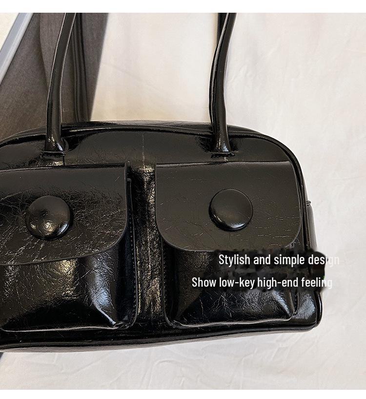 Trendy Damen Multi-Pocket Umhängetasche - 2024 Herbst/Winter Retro Koreanischen Stil, Große Kapazität