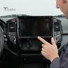 Replacement Head Unit Trim Panel 9 Inch Car Radio Fascia Frame for TRITON 2015, Navigation Vehicle Interior Modification Manual/Auto AC, Stereo