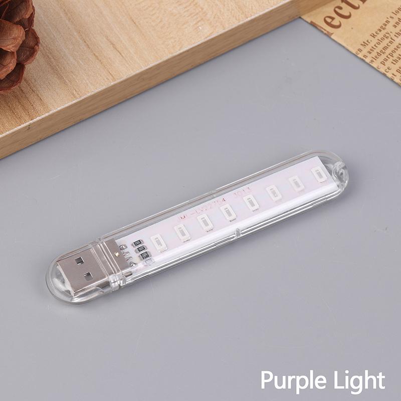 Mini Usb Led Book Light Dc5V Ultra Bright Reading Book Lamp 8Leds Light Portable Bedside Light For Power Bank Pc Laptop Notebook
