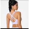 Women S Cross Back Fixed Cup Sports Bra For Yoga Running Fitness