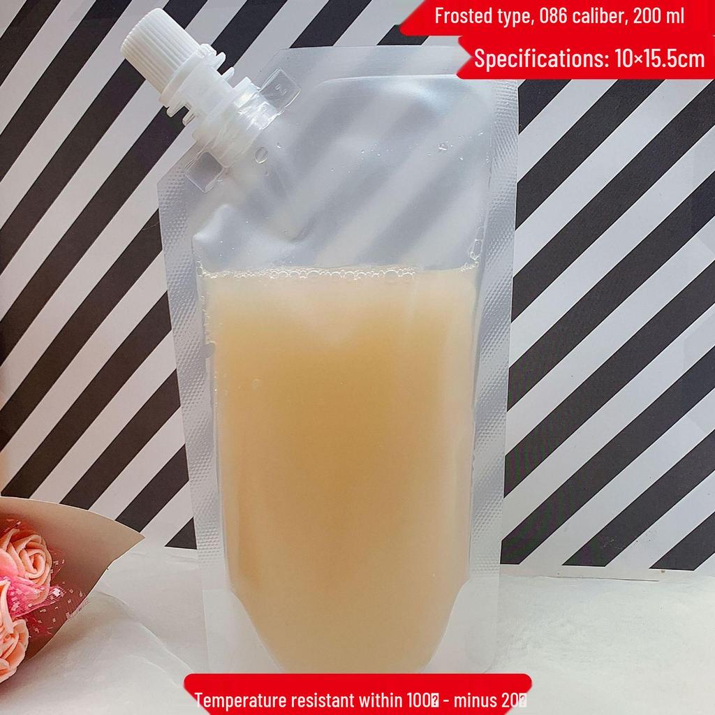 Large Caliber Self-Standing Angled Spout Bag for Food-Grade Liquid Portioning