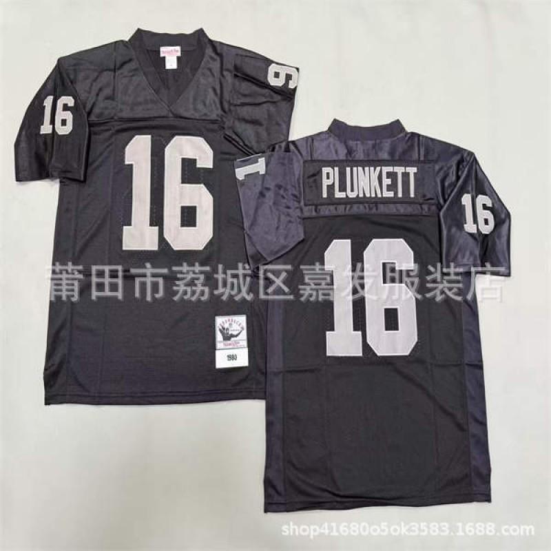 Rugby Jersey Oakland Raiders Retro Style Embroidered Football Uniform Mens Cotton Sport Shirt