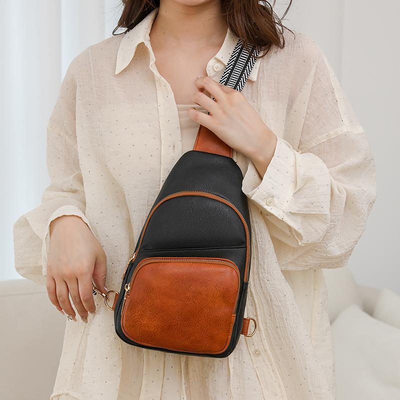Dámska taška Multifunkčná Crossbody taška Módna Jednoduchá Ramenná Messenger Kabelka Outdoorová PU Kožená Ramenná Taška Nová Denná Taška