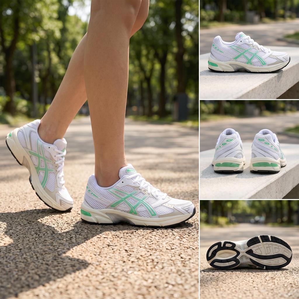 Asics Gel 1130 Wit Malachiet Groen Dames Sneakers 1202A164-114