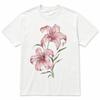 Pink Lily Flower T-Shirt Y2K Grunge Vintage Floral Graphic Unisex Tee