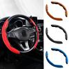 Suede D Shape Car Breathable Steering Wheel Cover For Porsche Panamera Cayenne Taycan 911 718 Macan Carrera-GT 928 944 Accessory