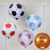 5pcs Set 22 Inch Round 4D Ball Balloon Silver Color Rose Gold Soccer Ball Balloon Football Themed Big Size Helium Balloon