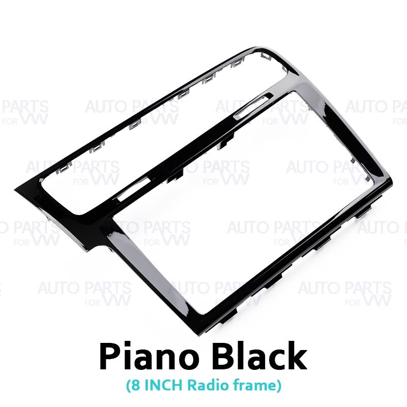 8" 9.2" Piano Black MIB 2 Radio LHD Frame For VW Golf 7 MK7 Golf 7.5 MK7.5 Screen Bezel Decorative Trim Panel