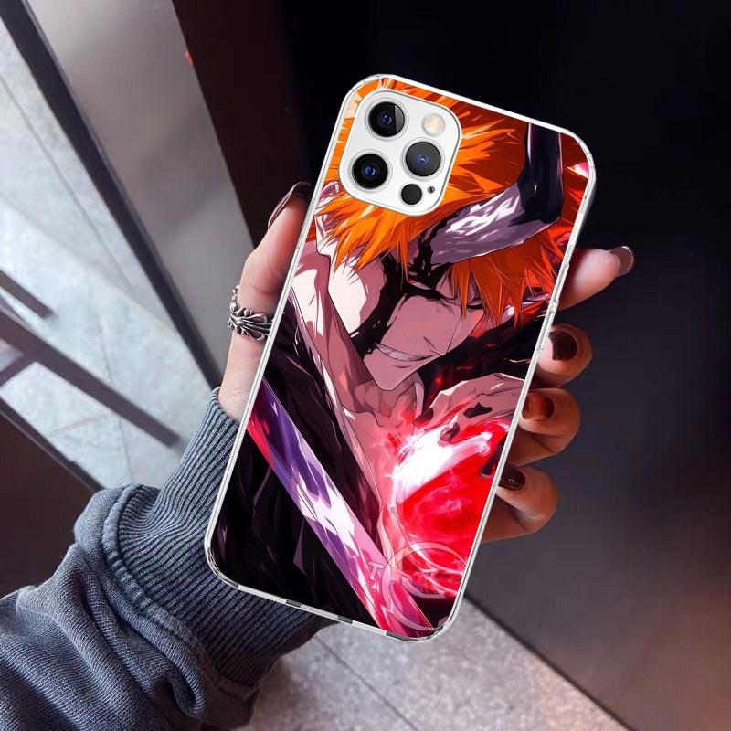 

Kurosaki Ichigo Bleach Phone Case For iPhone 17 Air 11 13 Mini 14 15 Plus 16 12 Pro Max 16E SE 7 8 Pattern Soft TPU Back Cover iPhone 13 Pro Max