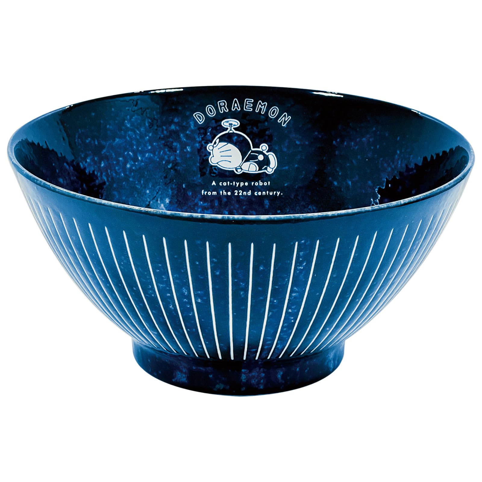 

Doraemon Noodle Bowl, 18cm, Microwave and Dishwasher Safe, Indigo, Made in Japan, 011144