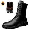 Genuine Leather Mens Boots Luxury Handmade Outdoor Ankle Boot for Men Brand Italian Work Boots Design Casual Dress Shoes