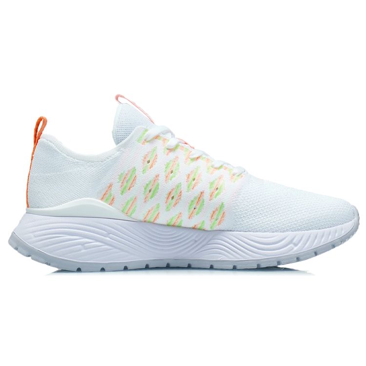 Li-Ning Soft White Neon Apricot Women Sneakers Standard-White ARSR020-2