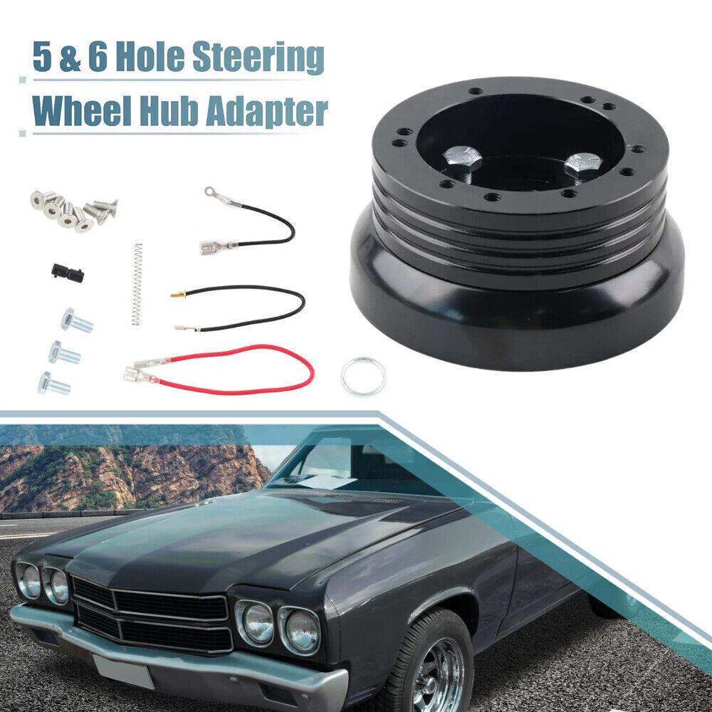 High Quality 5 & 6 Hole Billet Aluminum Steering Wheel Hub Adapter For 1976-1995 JEEP CJ5 CJ6 CJ7 Wrangler Cherokee SW-1033