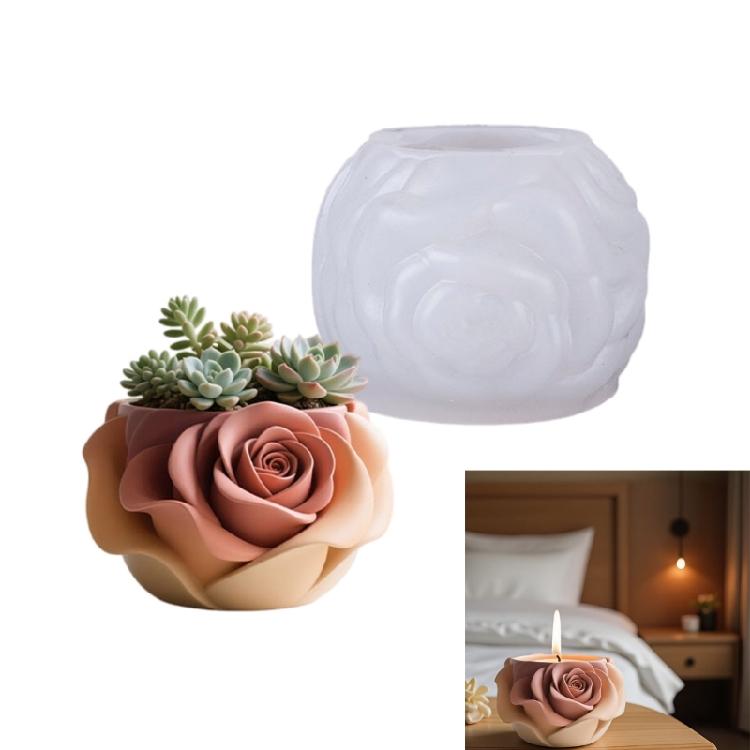 Sturdy Silicone Crafting Mould for Handmade Resin Flower Pots and Home Accessories