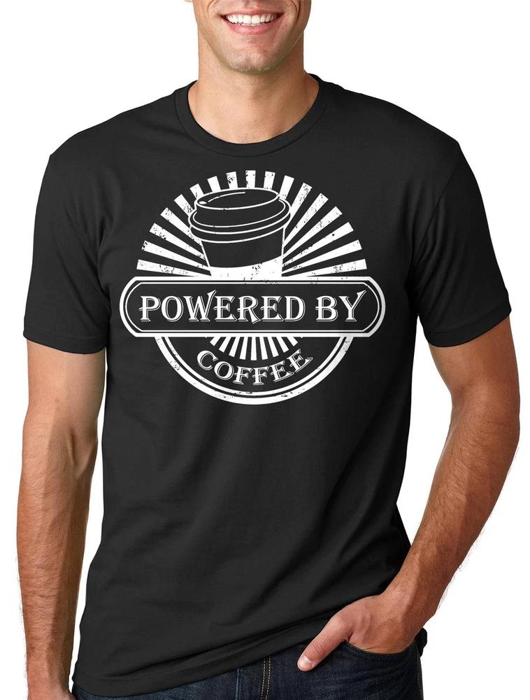 Powered by Coffee Tshirt Coffee lover Coffee Tee Shirt S