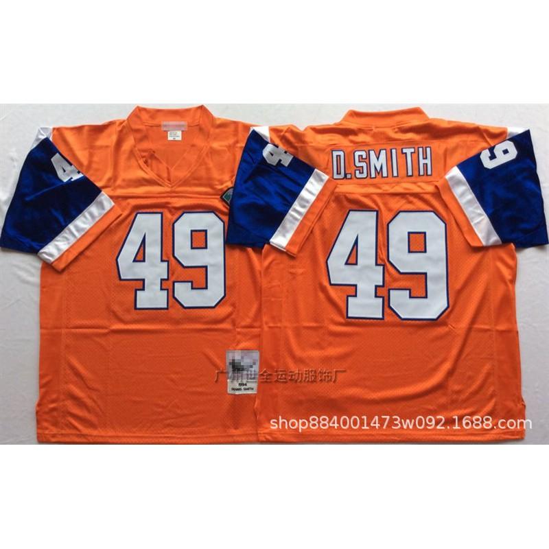 Mens Retro Embroidered Denver Broncos Football Jersey Size M-XXXL Cotton Blend Sports Fan Apparel Rugby Casual Wear