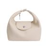 Minimalist Soft Pu Shoulder Bag for Women Curved Silhouette Flap Closure