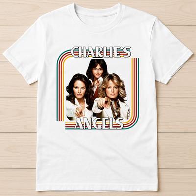 Charlies Angels 70s TV Farrah Fawcett Hawaii Fiveo Magnum T-shirt Cadeau 8108