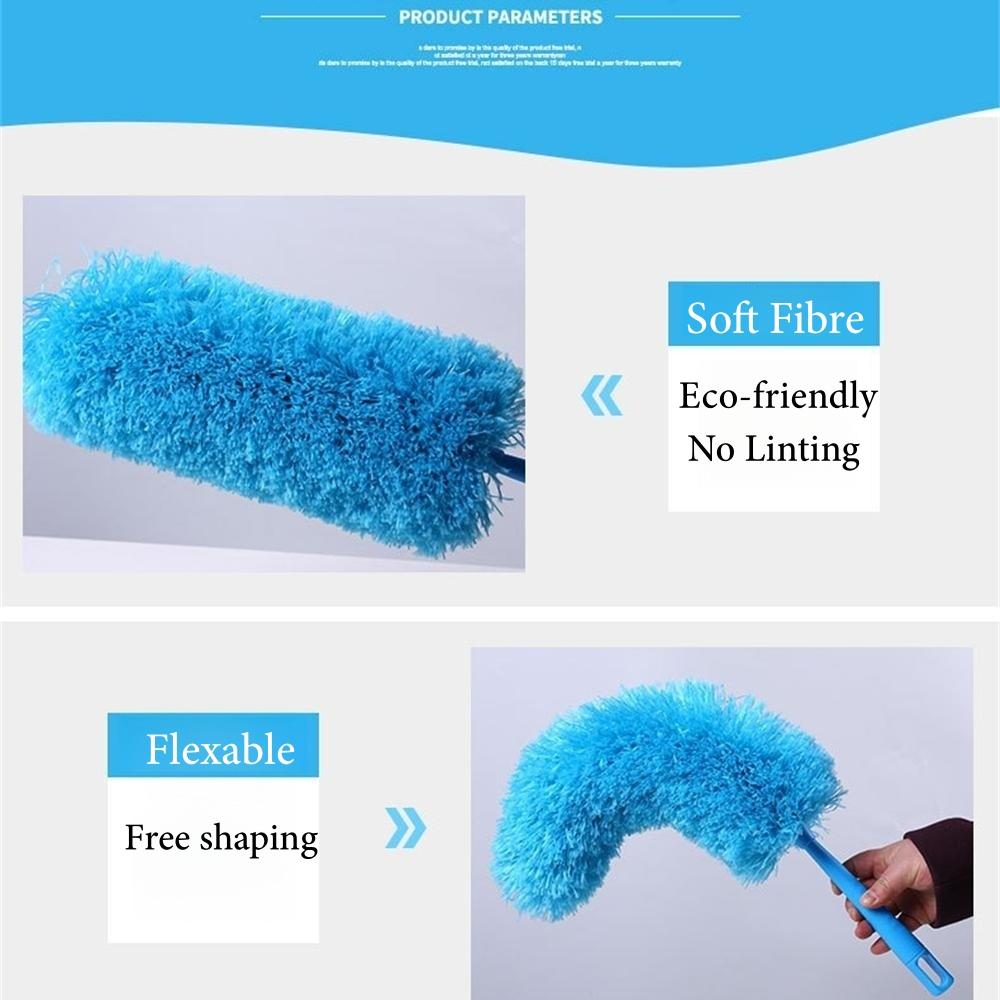 Soft Microfiber Dusting Duster Bendable Chenille Duster Portable Hangable Cleaner Brush Anti-Static Flexibl Duster Cleaning Tool