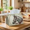 1pc Retro Horse Artwork Tissue Holder | Versatile Napkin Holder, Available In Two Sizes Ideal for Home, Parties, And Car Decor Classic Animal Harness 