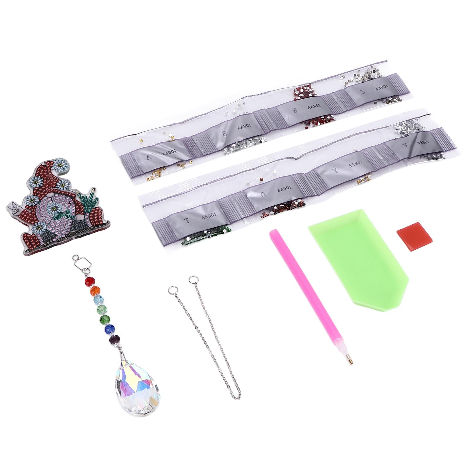 

Diamond Painting Pendant Exquisite DIY Hand Made Crystal Wind Chime Diamond Painting Ornaments Gift