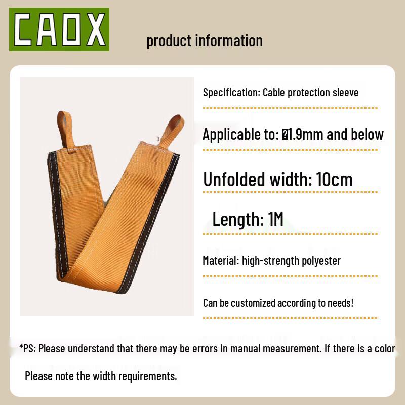 CAOX Adhesive Polymer Rope Protection Sleeve