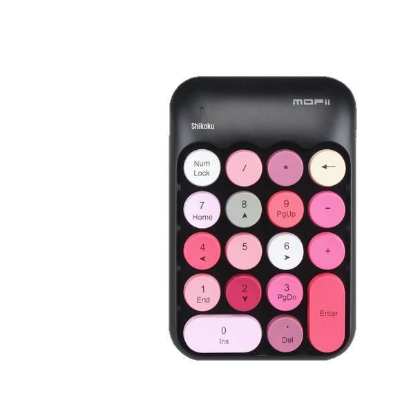 Retro-Farbe 2,4G Kabinett Mini-Tastatur für Finanzen