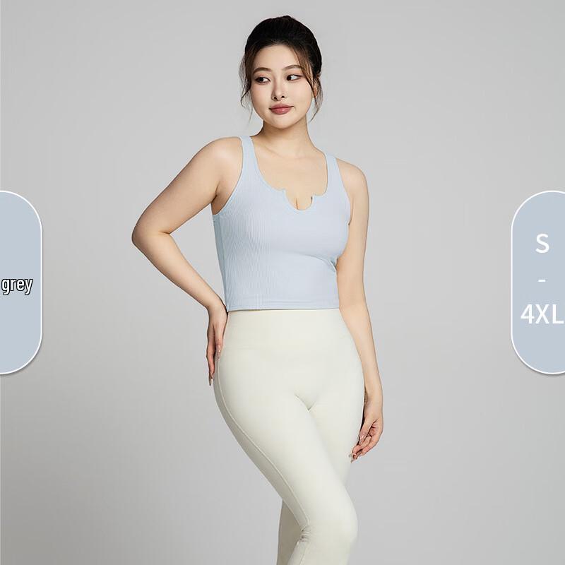 Высокоэластичный спортивный топ-жилет для йоги OEING с широкими лямками S-4XL