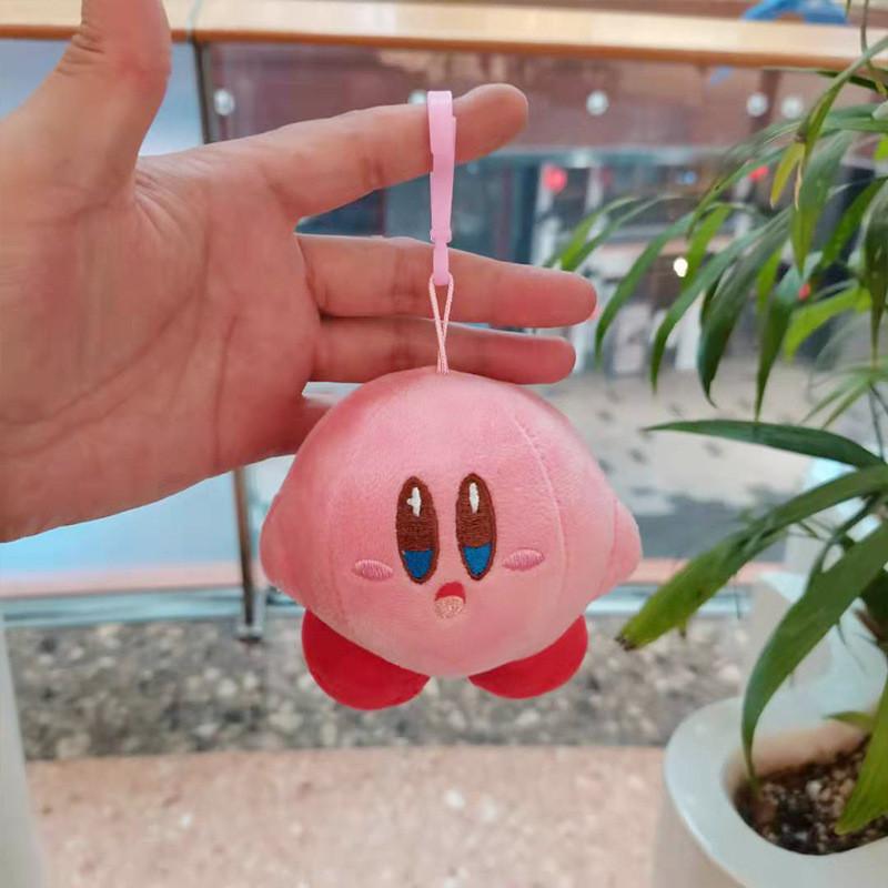 Kirby Cartoon Endearing Keychain Plush Figure Cute Animal Bag Pendant 10cm Softness