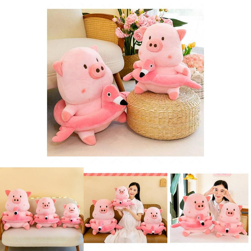 Adorable Cream Pig Plush Toy Soft Animal Doll For Kids And Decorative Pillow 35cm To 60cm Sizes
