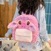 Pink Sakura Monster Hairy Backpack New Personalized Cartoon Large Capacity Girls Backpack