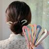 Women U Shape Hair Fork Candy Colors Simple Plastic Hair Sticks Elegant Sweet Hair Clips Headband Hair Accessories