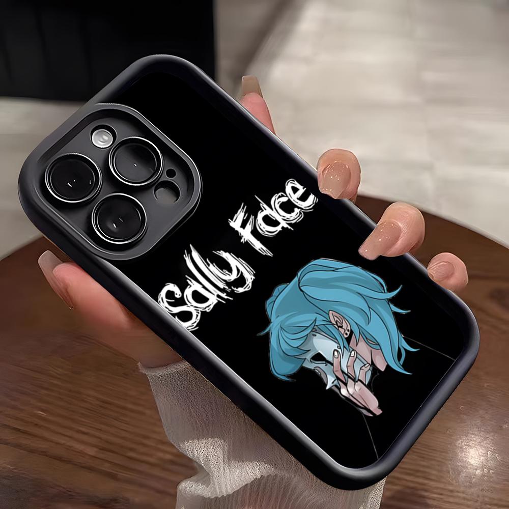 

S-Sally Face Phone Case For IPhone 17 Pro Max 15 Pro 16 14 Plus 12 13 Mini 11 Pro Shockproof Soft Cover iPhone 12 Pro Max