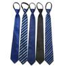 [Miraixia] One-Touch Tie Set for Men, 5 Pieces, 5 Colors, Easy To Wear, Suitable for Business Suits, Formal Occasions, Weddings, Funerals, Job