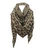 Ladies Leopard Print Imitation Cashmere Shawl Long Scarf 140x140x190cm